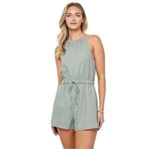 CI Sono Linen Romper in PINK!!!! #NWT Size: Small